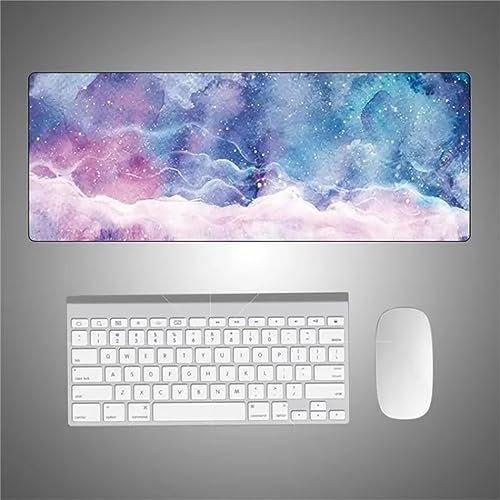 TengYuer Gaming Mauspad Rosa Marmor, XXL Gaming Mauspads 47,2x23,6x0,12 Zoll Verlängertes Großes Mauspad Schreibtischauflage, rutschfeste Gummibasis Einfach Zu Reinigen für Gamer/Desktop/Büro/Zuhause