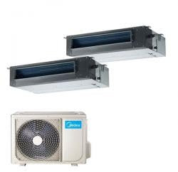 CLIMATIZZATORE DUAL CANALIZZATO 9+9 MIDEA DC INVERTER R-32 A++A+ WI FI READY.M20-18FN8 LINEA 2023