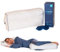 EWENIC Cuscino per Gambe per chi Dorme su un Fianco Cuscino Ortopedico per Ginocchia per chi Dorme Sulla Schiena Allevia Mal di Schiena Dolori All'anca Sciatica e Gravidanza 100% Cotone Bianco