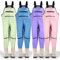 IEEILULU Kinderwathose, Jugendliche Kinder Brust Wathose, Wathose Anglerhose kinder mit Brusttasche und Verstellbarer Riemen, Kinder Angeln Wathose Stiefel Wasserdichte Rutschfest
