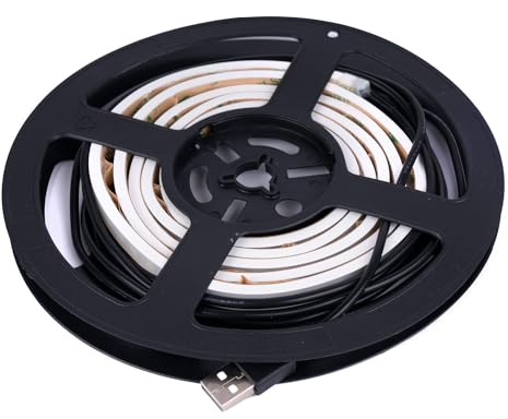 Sportime LED Dartboard Beleuchtung | Dartboard Ring mit weißen LED's | Länge 146 cm | Inkl. 250 cm Anschlusskabel | Für 45 cm Dartscheiben | Weißes Licht | Einfache Montage