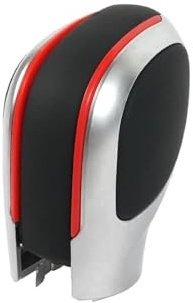 ZIAJKA Auto Schaltknauf Für Golf 6 7 R Für GTI Für Passat B7 B8 CC R20 Für Jetta MK6 Für GLI Wildleder Leder Schaltknauf Getriebe Seite Abdeckung Shifter(02-Leather Red)