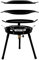 Gas Bullet ® Gasgrill mit Pfanne & Wok + 4 Kartuschen (450g) | für Schraubgaskartuschen | Auseinanderschraubbar | Campinggrill, Party-Grill für Camping, Festivals & Outdoor (Gaskocher + 4 Kartuschen)