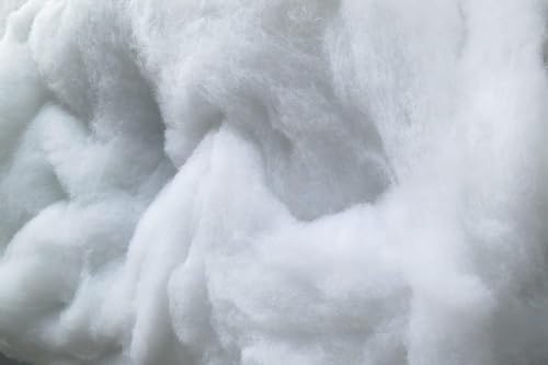 pemmiproducts Schneewatte aus 100% Maisfaser, 5kg (17,50€/kg), PLA, Naturfaser, kompostierbar, schwer entflammbar, Watte