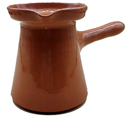 Caffettiera Turca Ottomana in Terracotta - Artigianato Manuale 1512201201 Marocco Tunisia Etnico del Mondo
