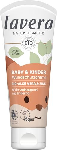 lavera Baby & Kinder Wundschutzcreme - Windelcreme - schützt & beruhigt - gegen Wundwerden - ohne Duft- & Konservierungsstoffe - vegan - Naturkosmetik - 75 ml