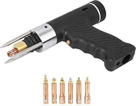 Pistola de soldadura de perno de descarga de condensador, herramienta de descarga de condensador, pistola de soldadura de pernos de soldador, con 6 pernos de pinza M3 a M10