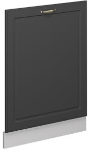 Vicco Pannello frontale della lavastoviglie Fame-Line, Landhaus antrazit-oro, 60 cm senza piano di lavoro