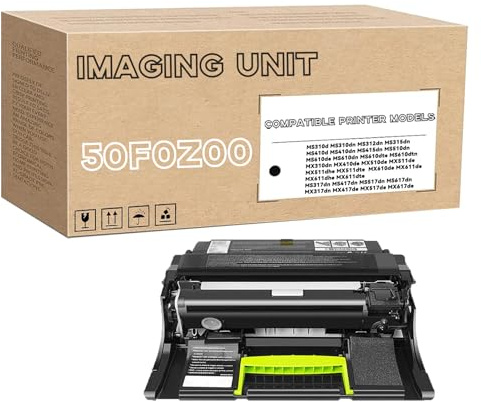 Unité De Tambour Compatible 50F0Z00 500Z Noire pour Lexmark MS317dn MS417dn MS517dn MS617dn MX317dn MX417de MX517de MX617de (rendement De 60 000 Pages) 1Pack