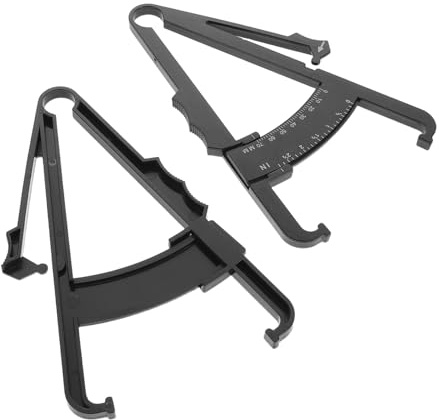 Veemoon 2piezas Calibradores De Grasa Corporal Herramienta Para Medir Pliegues Cutáneos Pinza De Precisión Diseño Ligero Para Fitness Hombres y Mujeres