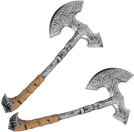 Gatuida 4pezzi in Oggetto Realistico Per Costume Vichingo Accessori Per Cosplay Halloween e Foto