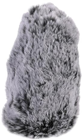 Yardwe Artificial Wool Windproof Microphone Cover Compatible with Rode Videomic Pro Pro Black Wind Muff for Noise Reduction in Ktv Interviews Stage and Conference Use