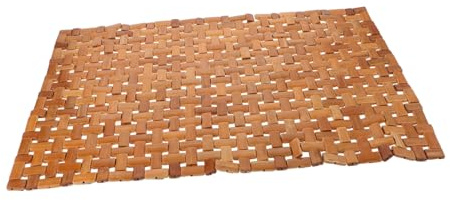 Cabilock Estera De Bambú Antideslizante para Baño Alfombra De Sauna Plegable Cojín De Madera para SPA para Inodoro y Cocina