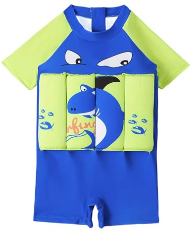 Bébé Garçons Petite Filles Flotteur Maillot de Bain Une pièce Flottant Flottabilité réglable Piscine Formation Costume Vêtements de Plage d'été