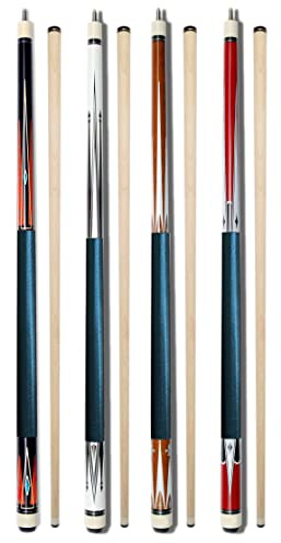 Set of 4 Pool Cues New 58 Billiard House Bar Pool Cue Sticks (SETB16~B19)