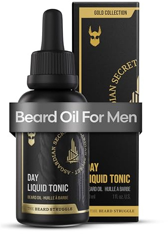 The Beard Struggle Day Liquid Tonic Bartöl für Männer – Gold Collection (Asgardian Secret) – Bartpflege & Bartwuchsöl 30 ml