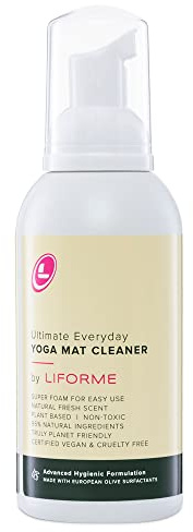 Liforme Ultimativer Yogamatten-Reiniger für den Alltag, umweltfreundlich, natürlich, organischer Reiniger, vegan, sicher für alle Yogamatten, klebt nicht, reinigt, regeneriert, regeneriert – 150 ml | Natürlich, Organischer Reiniger, Vegan, Sicher für alle Yogamatten, klebt nicht, reinigt, regeneriert, regeneriert – 150 ml