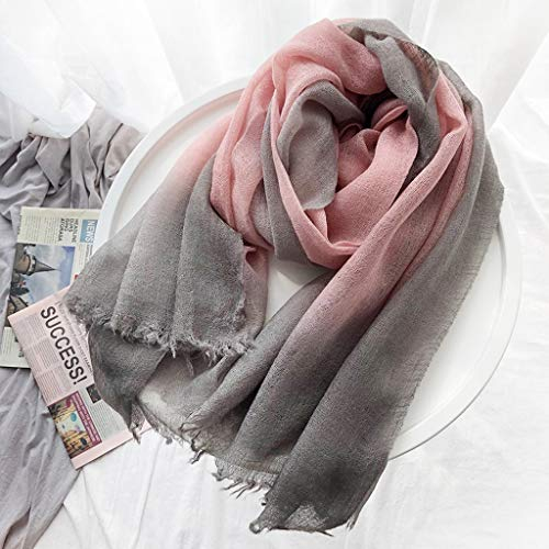 Design Damenmode Wollschal Rot Gelb Damen Winter Warme Weiche Tücher Wraps Unisex Schals (Farbe: B)