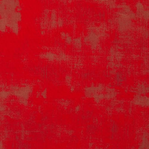 Kt KILOtela Patchworkstoff, Meterware, 100 % Baumwolle, Made in Japan, 110 cm Breite, Länge wählbar 50 in 50 cm, Rot mit braunen Farbtönen