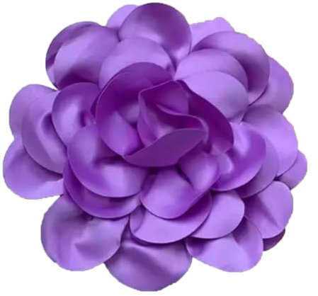 PTILSERY Elegante 24 cm handgefertigte Anstecknadel, schöne Satin-Blume, Anstecknadel, zarte Brosche, Schmuck für Arbeit und Geschäft