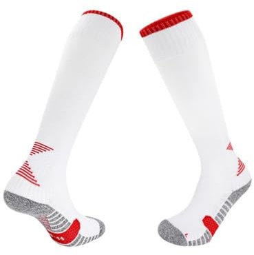 KXJPIZIYB Fechtsocken Fechtausrüstung Unisex Schweißabsorbierende und Verschleißfeste Leggings für Degen-, Säbel- und Florettfechter(Red,L)