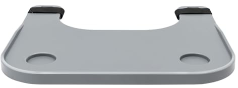 GNbow Table Plateau pour Fauteuil Roulant, Table Plateau pour Fauteuil Roulant avec 2 Porte-gobelets, Plateau en Plastique pour Fauteuil Roulant pour écrire, Lire et Manger