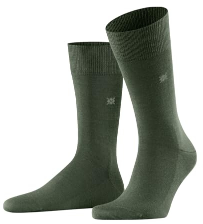 Burlington herr Strumpor Leeds M So bomull ull enfärgat 1 par, Grön Asparagus 7045, 46-50