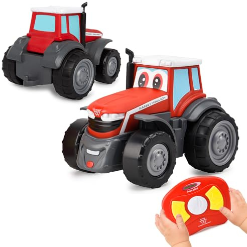 Jamara Massey Ferguson My First 405321 Tracteur RC 2,4 GHz avec Son – Jouet agricole, Jouet agricole, Cadeau pour Enfants, Premier véhicule télécommandé
