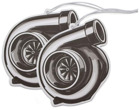 VmG-Store 2er Set Lufterfrischer Duftbaum Tuning fürs Auto Duftspender Air Freshener Duft lustiger Anhänger Design (143 Turbo2)