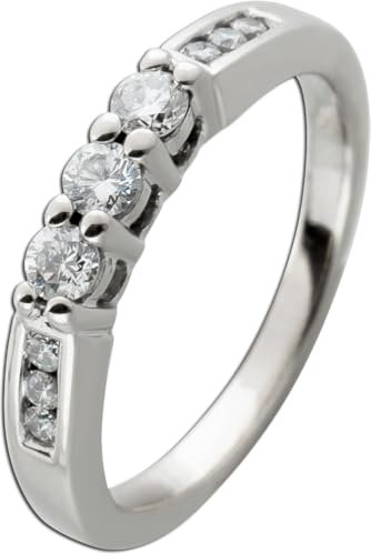 Ch.Abramowicz Diamantring Weißgold 750 18 Karat Diamanten 0.33ct. 16