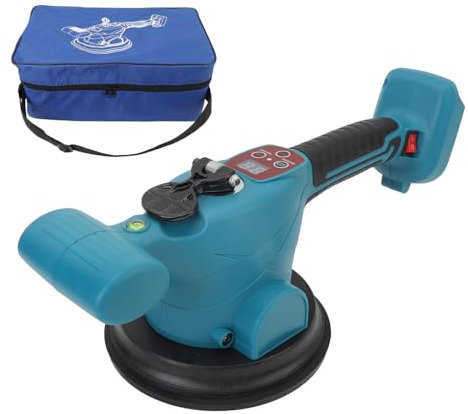 Outil de vibration pour carrelage, Machine à niveler vibrante pour carrelage avec force d'aspiration de 50KG avec 5 niveaux de vibration, Outil de pose de carrelage sans fil