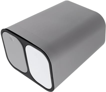 Ipetboom Cubo de Basura Doble Compartimento Tapa 30L Plástico Resistente al Agua para Cocina y Oficina Contenedor de Residuos Secos y Húmedos