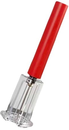 Sacacorchos de metal para vino, herramienta manual de presión de aire, abrebotellas rojo, fácil de usar, abridor de pines de metal