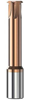 60 volframkarbid spiralfräs med en tand, 3 skär, 4 blad, CNC-gängfräs(G125019)