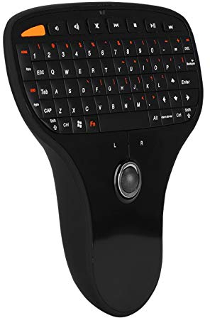 Socobeta Drahtlose Glatte Mini-Tastatur 2.4G Drahtlose Tastatur Trackball-Tastatur Tastatur Ultraleicht für TV für Computer