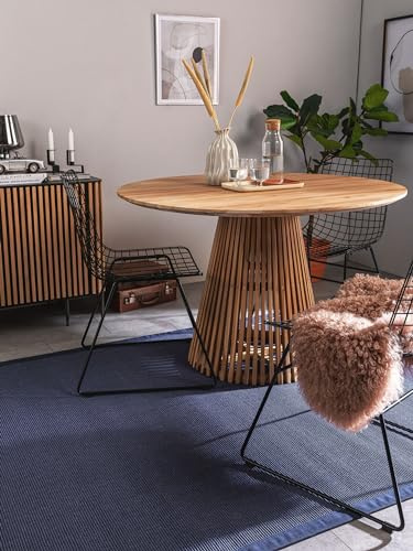 benuta Nest Sisal Naturfaser Teppich Sana - Blau 300x400 cm - Robuster Teppich für Esszimmer & Wohnzimmer - 100% Sisal Naturfaser - Zeitloses Design