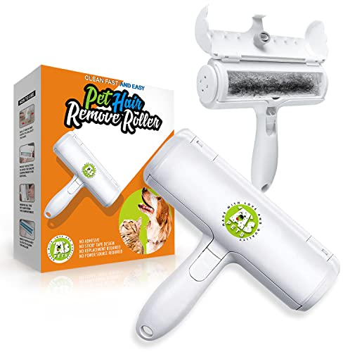 AS PETS Pet Hair Remover Roller – Reusable Dog & Cat Fur Removal Tool for Furniture, Carpets, Sofas, Bedding, Rugs & Clothes – Easy Self-Cleaning Animal Hair Brush