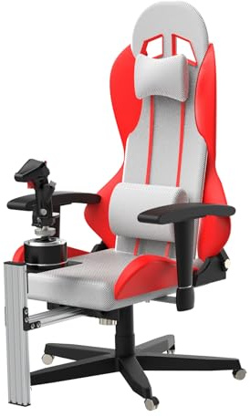 EG STARTS Flight Sim Chair Mounts Center Joystick Chair Mount para Thrustmaster T-Flight Hotas 4 & Warthog Flight Stick & T16000M FCS & TCA Sidestick Airbus Edition & VKB Gunfighter pro MK 3 Stick