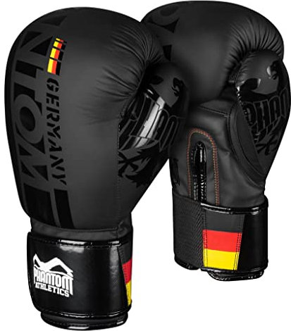 Phantom boxningshandskar Tyskland | MMA Muay thailändsk boxning handskar | 10–16 oz | män – svart