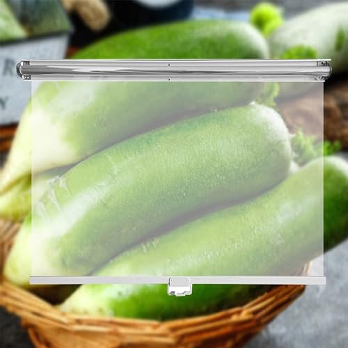 Rollos PVC Kunststoff Rollo Durchsichtig Rollo Vorhang für Kühlschränke Gemüse Obst Lebensmittelkonservierung Rollos mit Handgriff Einfache Installation(Size:W70x150CM)