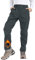 Djtnzdm Softshellhose Kinder Winter Skihose Jungen Mädchen Thermohose Gefüttert Wasserdichte Outdoorhose Fleece Regenhose Wanderhose Grau 152-158
