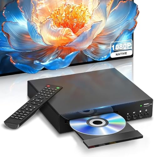 Comapct DVD Player for TV, 1080P HDMI DVD Player with USB Port