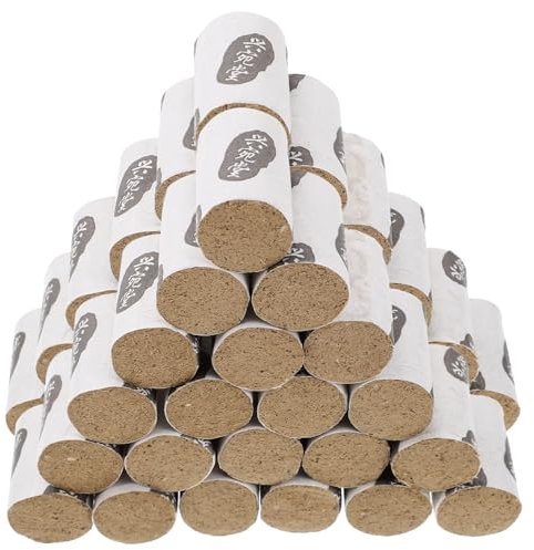 PLAFOPE 54pcs Moxibustion Sticks Moxa Roll Sticks Moxa for Neck Shoulder Waist Knee Pain Relief Portable Health Care