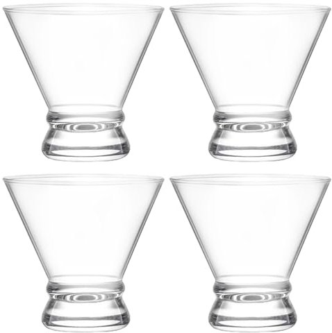 Set di piccoli bicchieri da vino | Bicchieri da vino trasparenti per uso domestico | Bicchieri da cocktail | Set di bicchieri da cocktail trasparenti da 200 ml | Bicchieri da vino con base ispessita |