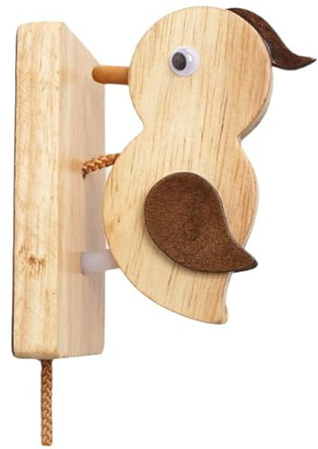 Hrippy Türklopfer Aus Holz, Specht, Dekoration, Türklingel Vorne Zugseil, Ladenbesitzerglocke, Kindervogelspielzeug, Hauseingang, Weihnachten