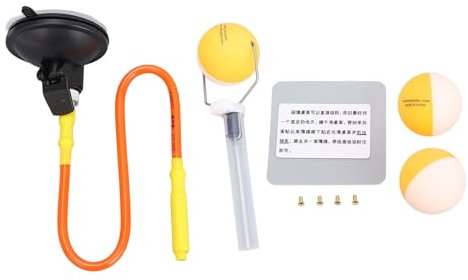 UPALDHOU Pong-Ball-Trainer, Verstellbarer Tischtennisball-Sauger, Elastischer Stahldraht für Tischtennis-Übungen und Training