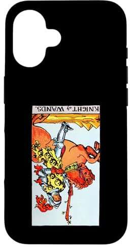 Knight of Wands Carte de tarot inversée Rider Waite Coque pour iPhone 16