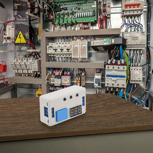 Temporizador digital de 12 V para relé con pantalla LED, retardo ajustable de 0,1 s a 999 min, ciclo de encendido y apagado de 50 mA para relé para PLC, sensor PNP y disparador de botón