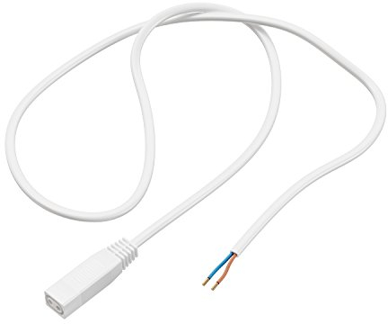 ledscom.de Câble de raccordement de 2 fils sur système de connexion SPIDER, 1 m, blanc 2 x 0,75 mm².