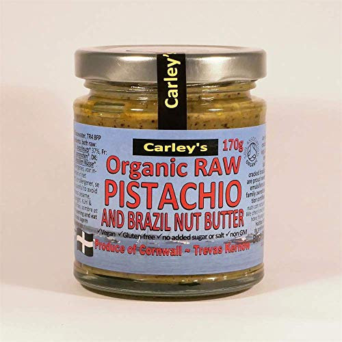 Raw Pistachio Nut Butter, Organic 170g (Carley's)